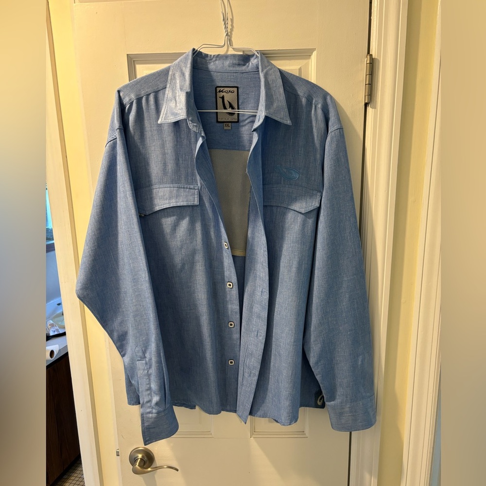 men’s mojo long sleeve button up